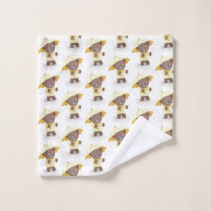 Bear-foot in the Rain Wash Cloth