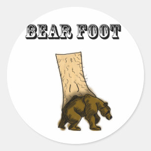 Bear Foot Sticker