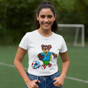 Bear Football Player T-Shirt