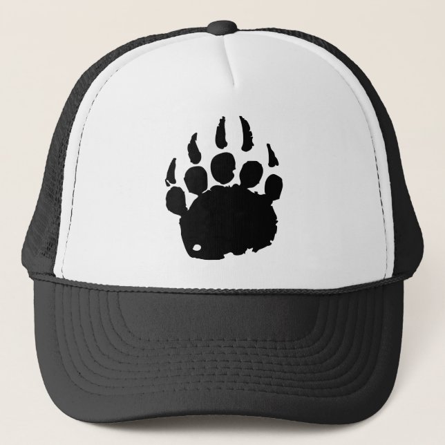 Bear Footprint Trucker Hat (Front)