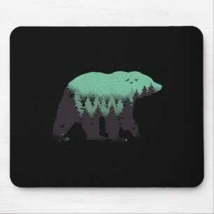 Bear Forest Nature Grizzly Hiking Outdoor Hunting  Mouse Pad