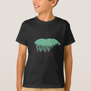Bear Forest Nature Grizzly Hiking Outdoor Hunting  T-Shirt