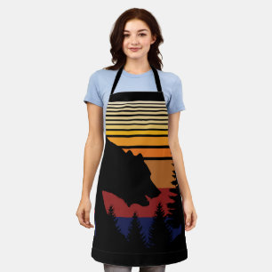 Bear Forest Vintage Apron