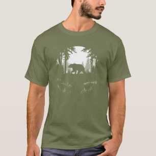 Bear Forest Wildlife Graphic for Hunters Hikers T-Shirt