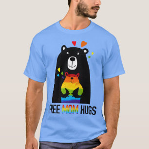 Bear Free Mum Hugs Rainbow LGBT Lesbian Gay Pride T-Shirt