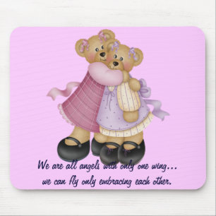 Bear Friends 2 - We are all angels... Mouse Pad