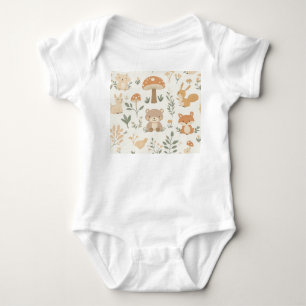Bear friends baby bodysuit