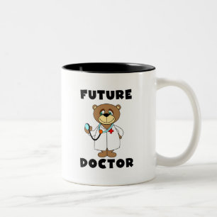 Bear Future Doctor Tshirts and Gifts Two-Tone Coffee Mug