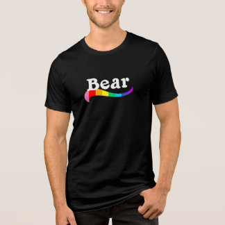 BEAR Gay Community Body Type Hairy Man Tri-Blend Shirt