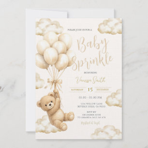 Bear Gender Neutral Baby Sprinkle Invitation