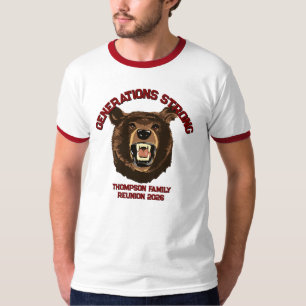 Bear “Generations Strong” Custom Family Reunion  T-Shirt