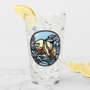 Bear Glass Tribal Polar Bear Glasses Personalised