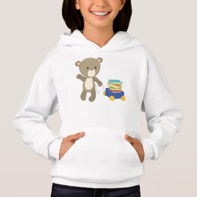 Bear Going To School, Brown Bear, Cute Bear, Books (Front)