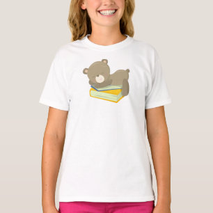 Bear Going To School, Cute Bear, Sleeping Bear T-Shirt