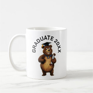Bear Graduation Personalised Coffee Mug