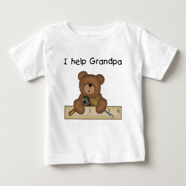 Bear Grandpa's Helper Tshirts and Gifts (Front)