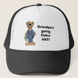 bear, Grandpa'sgoingfishin'HAT! Trucker Hat