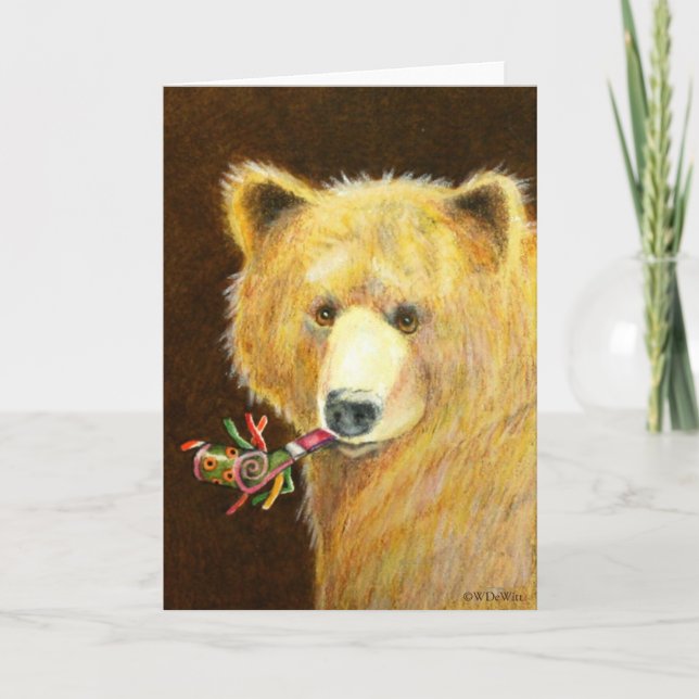 Bear Greeting Card (Front)