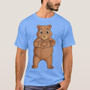 Bear Grizzly Brown Bear Women Kids Girls Boys T-Shirt