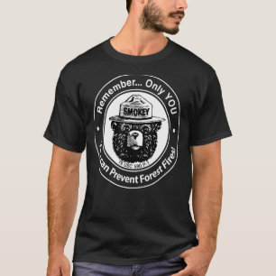 Bear Grizzly  Remember Only You Can Prevent Forest T-Shirt