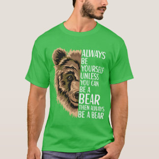Bear Grizzly Wildlife Animal For gift T-Shirt