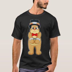 Bear Groom Handcuffs Wedding  T-Shirt