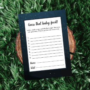 Bear Guess The Baby Food Baby Shower Game Invitation