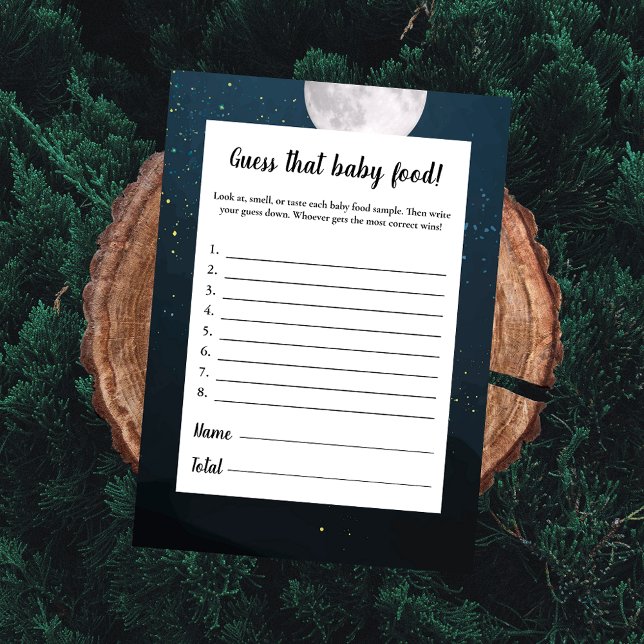 Bear Guess The Baby Food Baby Shower Game Invitation (Creator Uploaded)