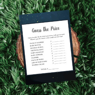Bear Guess The Price Baby Shower Game Invitation