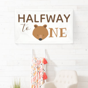 Bear Halfway to One Banner