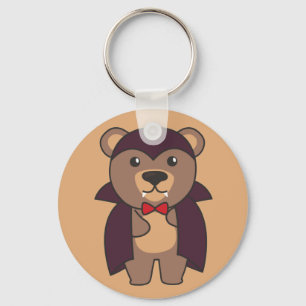 Bear Halloween Cute Devil Kids Vampire Costume Key Ring