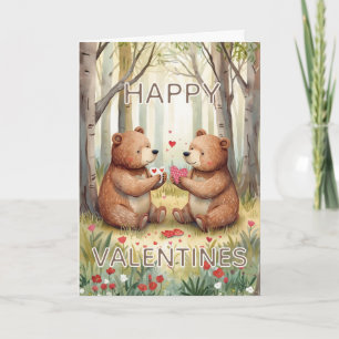 Bear Happy Valentines  Card
