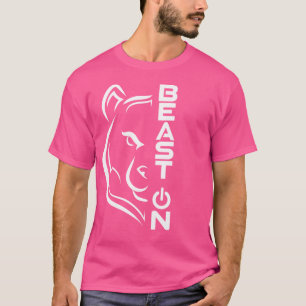 Bear Head Beast On Gym Workout Fitness Training Bo T-Shirt