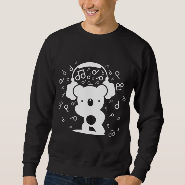 Bear_Headphones Sweatshirt (Front)