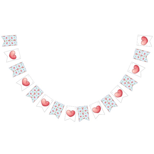 Bear Heart Collection - Blue Bunting (All)