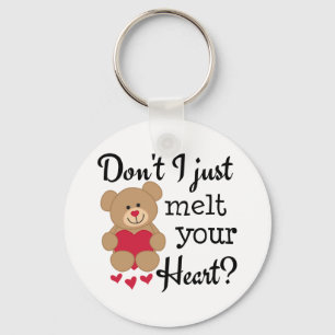 Bear Heart Melt Key Ring