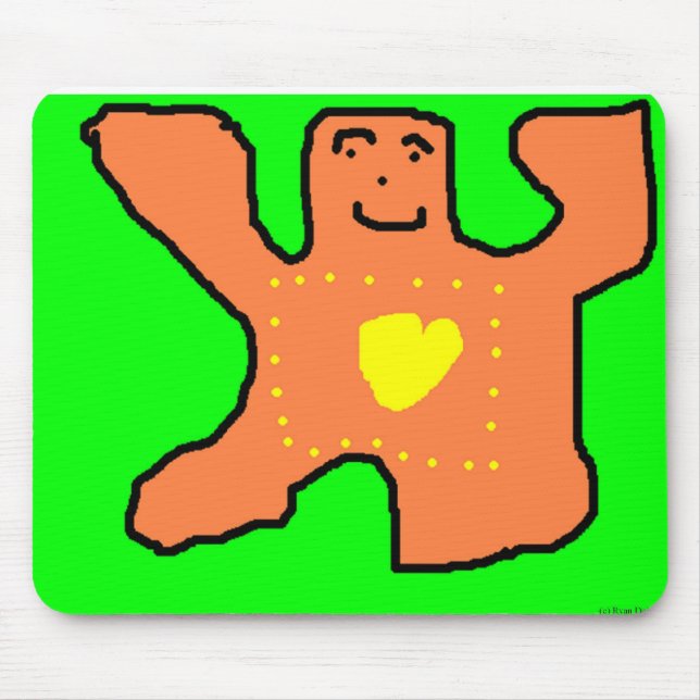 Bear Heart mouse pad (Front)