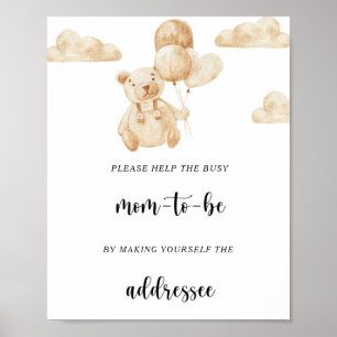 Bear Help the Busy Mum-to-Be Poster
