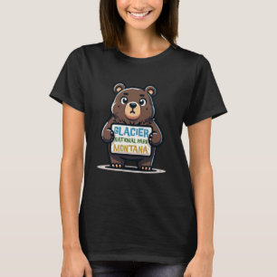 Bear hitch-hiking going to glacier national park m T-Shirt
