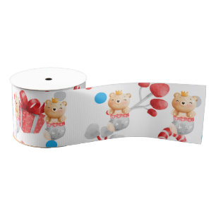 Bear Holidays Customise Grosgrain Ribbon
