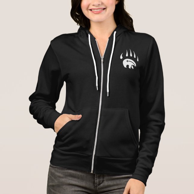 Bear Hoodie Shirts Women's Tribal Bear Claw Hoodie (Front)