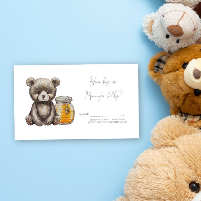Bear How big is mummy's belly Enclosure Card (Creator Uploaded)