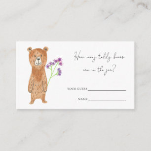Bear how many teddy bears are in the jar enclosure card