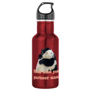 Bear Hug Love (Customizable) 532 Ml Water Bottle