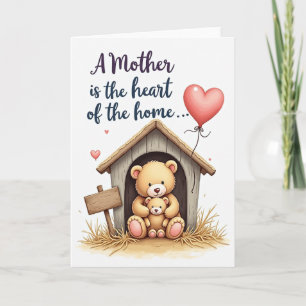 Bear Hug Mothers Day Home Card