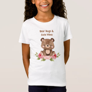 Bear Hugs and Cute Vibes Girl's Shirt