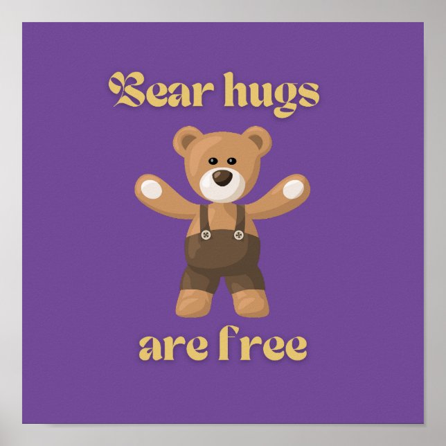 Bear hugs are free            poster (Front)