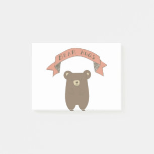 Bear Hugs Illustration Post-it Notes