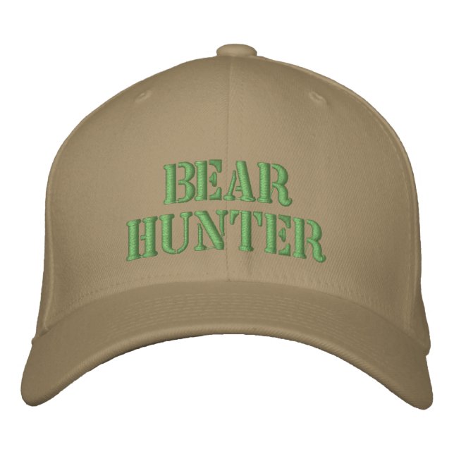Bear Hunter Embroidered Hat (Front)