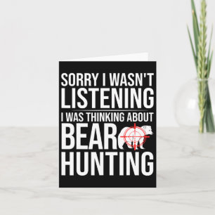 Bear Hunter Hunting In Alaska Card